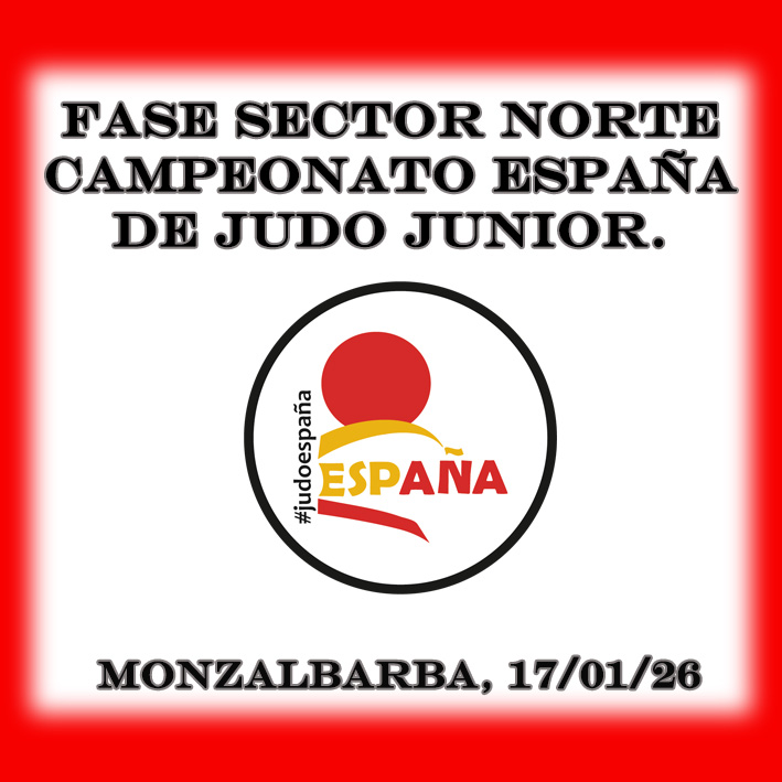 Fase Sector Norte Cameponato Espa&ntilde;a Judo Junior. Monzalbarba 17-01-26